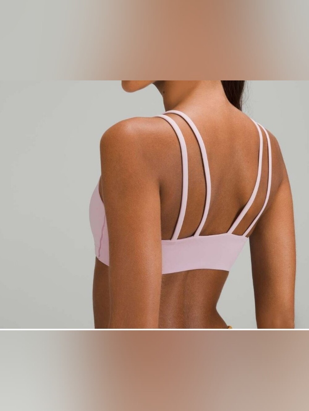 lululemon athletica Light Pink Double-Strap Sports Bra
